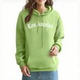 thumbnail image 2 of Weiqiqre Womens Tops Graphic Hooded Sweatshirt Oversized Letter Print Casual Hoodie Pullover, 2 of 10