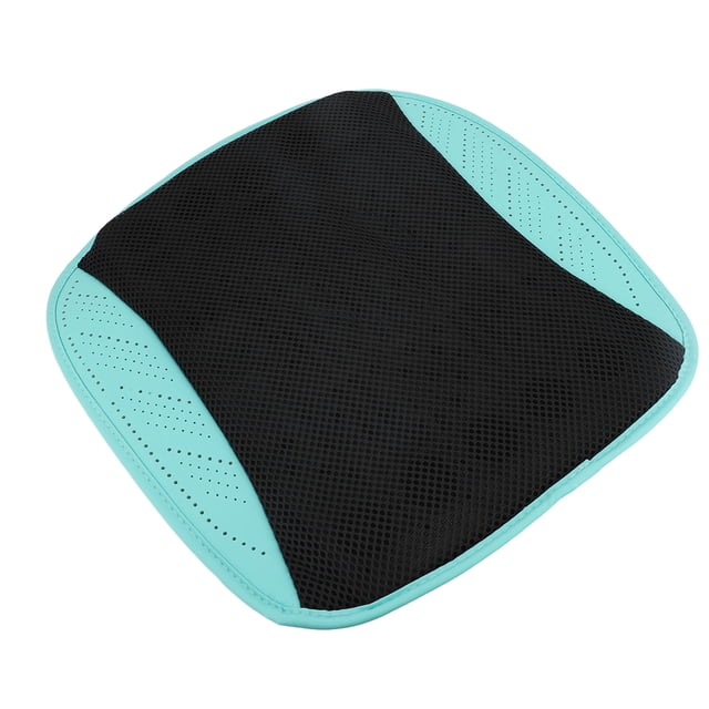 COJÍN DE ASIENTO DE AUTOMÓVIL DE ENFRIAMIENTO, 8 Ventiladores, Tela de Malla de Seda de Hielo Suave, Multifuncional, Hogar, Automóvil, Oficina, Energía USB, Negro