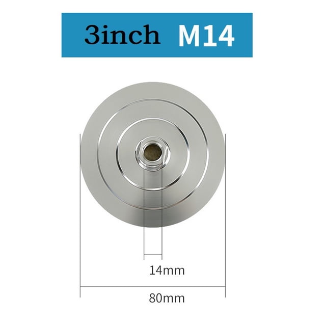 Bgsha Tampon de Polissage 4 Pouces Support de Base en Aluminium M14 M10 M16