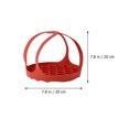 thumbnail image 2 of Houderco 2Ud Soporte De Silicona Para Cocer Huevos Y Vaporera Multifuncional Roja Para Ollas A Presión, 2 of 8