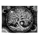 thumbnail image 1 of Arawat Tapiz de árbol de la vida Tapiz de pared Tapiz de árbol de la vida Blanco y negro Luna Sol Decoración de pared Alfombra psicodélica Trippy Tapices góticos Tapiz de pared Tapiz para colgar en l TUNC Sencillez, 1 of 4