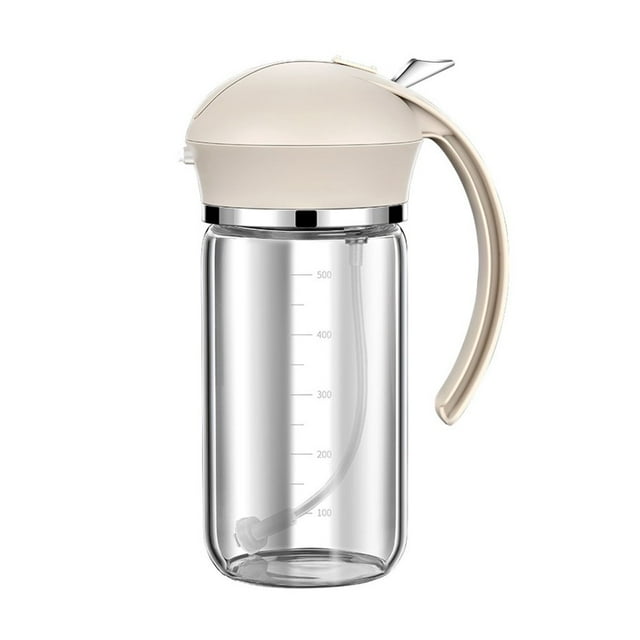 2 in 1 Storage Tank Container with Spray High Borosilicon Material Automatically Open Bottles for Baking and Outdoor Grilling