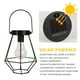 thumbnail image 3 of Luz Colgante Con Energía Solar Con Luz Amarilla Lámpara De Decoración De Luz Colgante Portátil Solar De Hierro Forjado A Prueba De Agua Con Asa Para Decoración De Patio, Jardín Y Jardín Moyic HA018015-00, 3 of 5