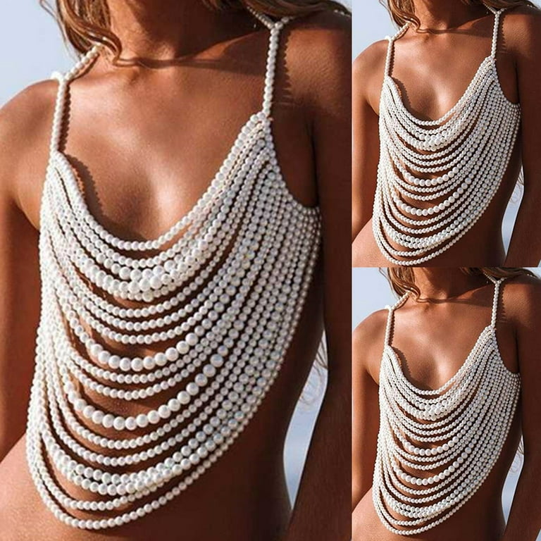 mi様 Pearl Chain Harness CARMEL PEARL HARNESS – Elif Domanic