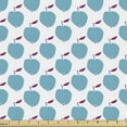 thumbnail image 1 of Fruits Fabric by the Yard, Continuous Print of Organic Cartoon Spring Nature Apples on a Plain Background, Upholstery Fabric for Dining Chairs Home Decor Accents, Teal Dried Rose by Ambesonne, 1 of 5
