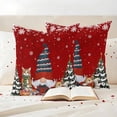 thumbnail image 3 of Red Christmas Outdoor Waterproof Pillow Covers, Xmas Gnomes Cat Pine Tree Winter Snowflake Decorative Square Throw Pillowcase Sofa Cushion Sham for Patio/Couch/Chair, 20"x20" 2 Pack, 3 of 8