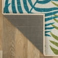 thumbnail image 4 of World Rug Gallery Floral Leaves Flatweave Indoor/Outdoor Area Rug - BLUE 5' X 7', 4 of 9