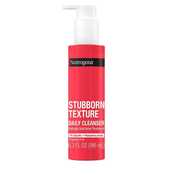 Limpiador facial Neutrogena Stubborn Texture con ácido salicílico 180 ml