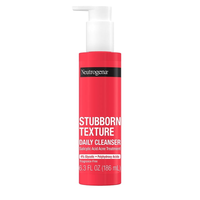 Limpiador facial Neutrogena Stubborn Texture con ácido salicílico 180 ml