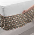 thumbnail image 2 of Ambesonne Multi-color Wrap Around Gathered Microfiber Bed Skirt, King, 2 of 2