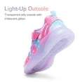 thumbnail image 6 of Dream Pairs Girls' Light-Up Sneakers with Velcro Strap, Colorful Rainbow Design, Comfortable Athletic Shoes for Kids, 6 of 6