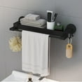 thumbnail image 1 of Summer Savings Multi Functional Folding Towel Rack Wall Mounted Non Perforated Bathroom Storage Rack 2025 New, 1 of 6