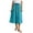 Sky Blue-01, variant on STETMN Women's Midi Skirt,Drawstring Waist, Button Trim, A-Line Cotton Linen Casual Skirt with Pockets