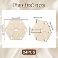 thumbnail image 2 of 24Pcs Weaving Cards 2.6x3 Inch Wood Loom Cards Handmade Weaving Tools Weaving Supplies Wood Tablet Weaving Cards Wood Tool for Knitting Loom Accessories PapayaWhip, 2 of 6