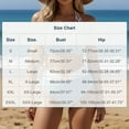 thumbnail image 3 of CLOISE Swimsuits for Women 2 Piece Bikini Plus Size with Shorts High Waisted Built in Bra Full Coverage Halter Neck Swimwear Adjustable Straps Color Block Beachwear, 3 of 6