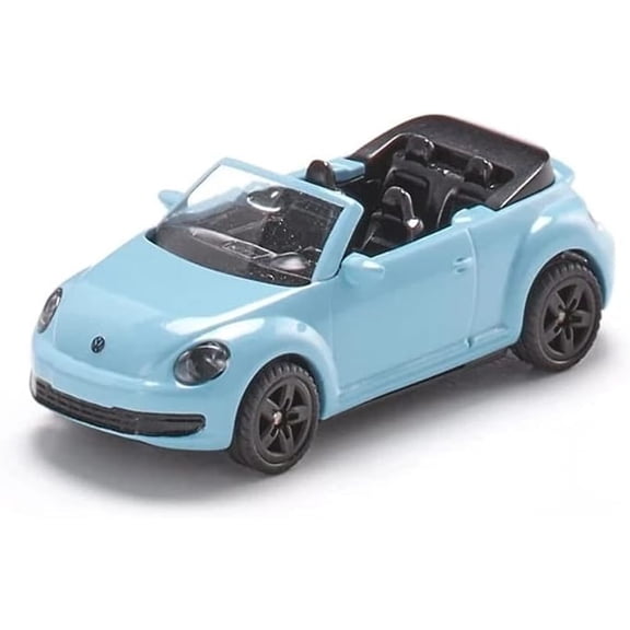 Siku VW Beetle Convertible Toy Car Metal Plastic Light Blue 1 Piece