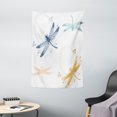 thumbnail image 1 of Dragonfly Tapestry, Floral Spring Bugs Wings with Flower Petals Animal Nature Themed Artful Motif, Wall Hanging for Bedroom Living Room Dorm Decor, 40W X 60L Inches, Multicolor, by Ambesonne, 1 of 2
