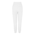 thumbnail image 4 of GILIGEGE Women Linen Palazzo Pants Tapered Pants,Drawstring Back Elastic Waist Pants Tummy Control Solid Color Casual Vintage Soft Pants Quiet Luxury Minimalist Palazzo Pants Comfortable Pants White, 4 of 4