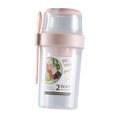 thumbnail image 4 of Taza para ensalada, taza para postre, taza para ensalada, taza para cereales para picnic, negocios, trabajo, Rosa, 4 of 9
