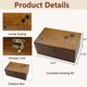 thumbnail image 3 of Cesta de caja de kit de costura, kit de herramientas de reparación de costura para el hogar de mano de madera, accesorios de kit de costura universal para principiantes para mujeres, hombres, adu, 3 of 5