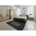 thumbnail image 5 of Ahgly Company Machine Washable Indoor Rectangle Transitional Midnight Gray Area Rugs, 7' x 9', 5 of 7