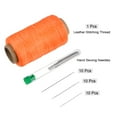 thumbnail image 3 of Upholstery Sewing Thread 260m Polyester with 30pcs Needles, Bright Orange, 3 of 6