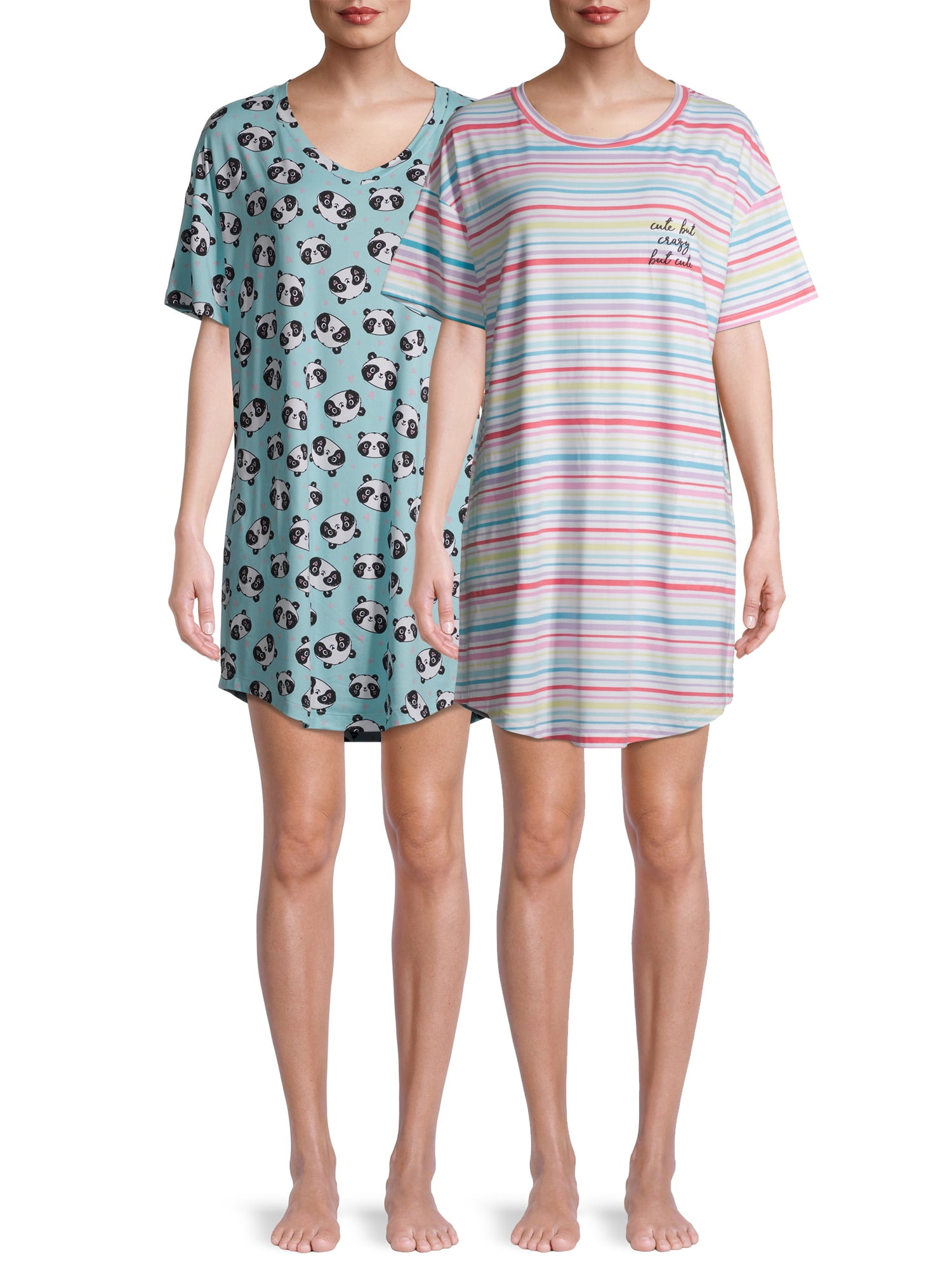 Secret Treasures Women's and Women's Plus Sleepshirts, 2Pack