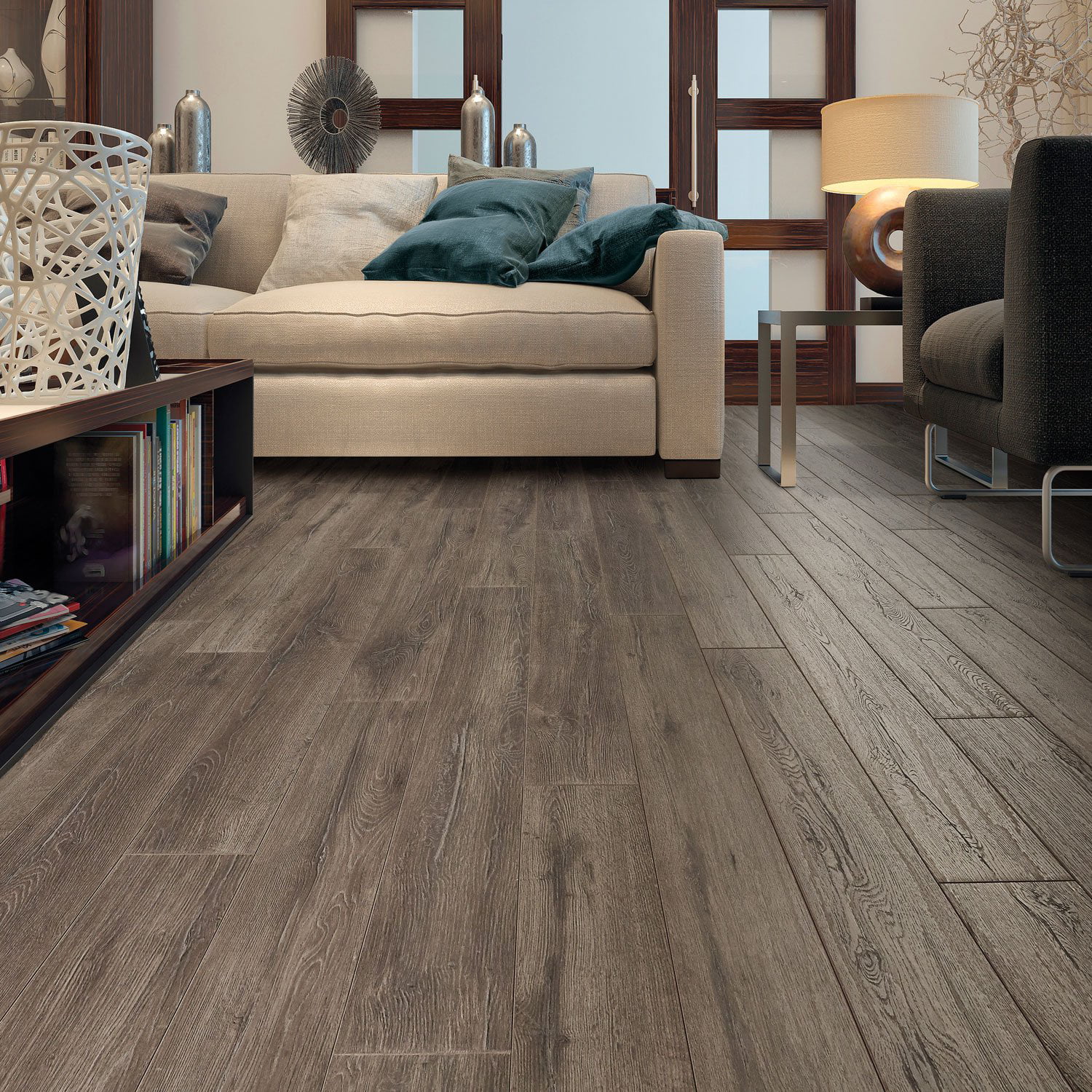 Select Surfaces Laminate Flooring, Silver Oak (6 Planks, 12.50 sq ...