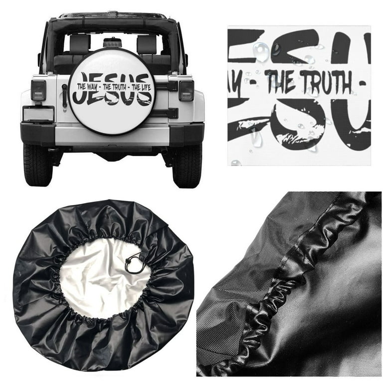 Universal Spare Tire Cover For RV, Truck, SUV - Waterproof Dustproof, Fits 23" To 33" Tire Diameters