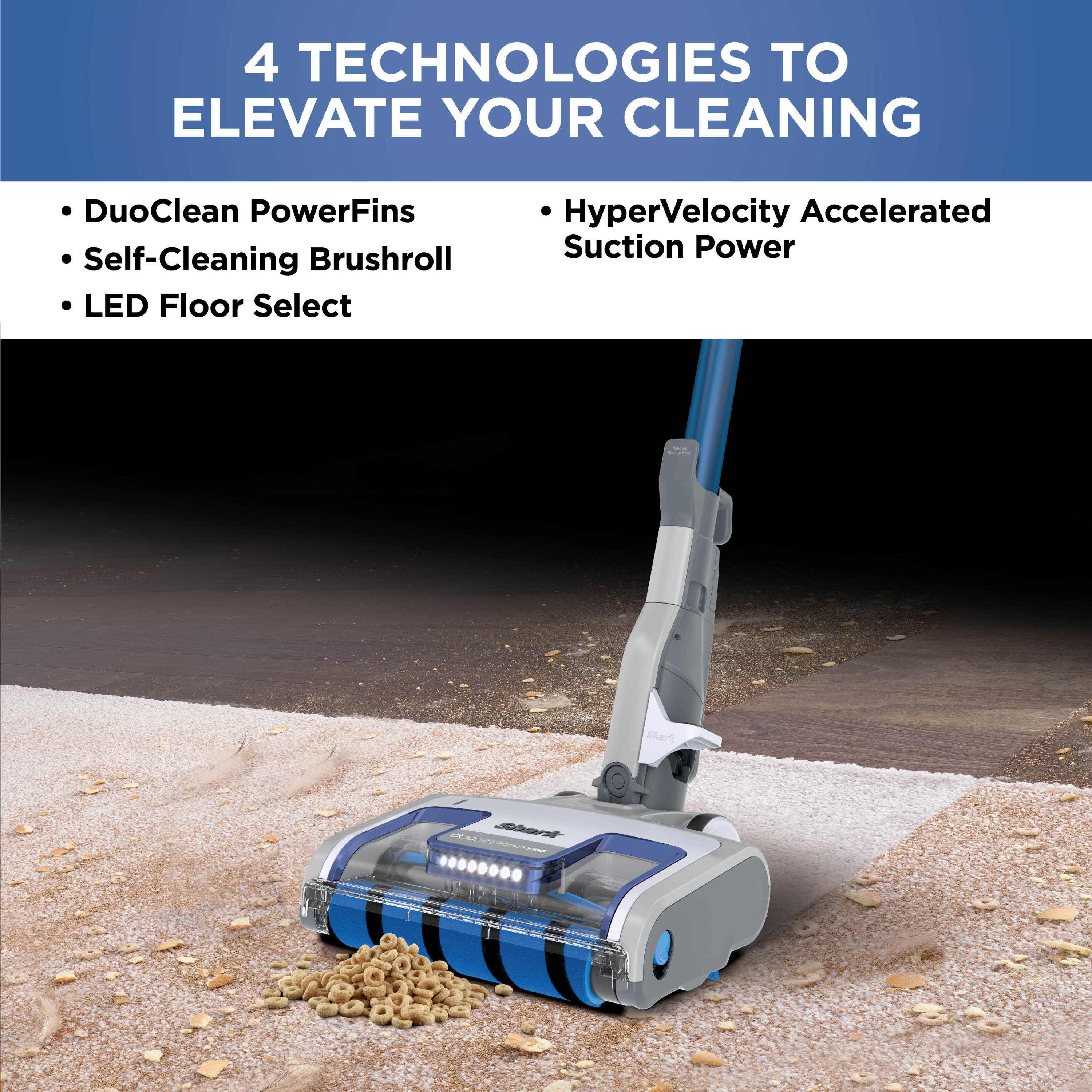 Shark® Vertex™ UltraLight™ DuoClean® PowerFins Corded Stick Vacuum with Self-Cleaning Brushroll - image 3 of 10