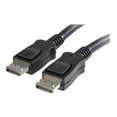 thumbnail image 1 of StarTech.com DisplayPort Cable - 1 ft - with Latches - Short DP Cable - 4K DisplayPort to DisplayPort Cable - DisplayPort 1.2 Cable (DISPLPORT1L) - DisplayPort cable - DisplayPort (M) to DisplayPort (M) - 1 ft - latched, molded - black - for P/N: CDP2DP14B, DVI2DP2, MST14DP123DP, SV211DPUA4K, SV431DPDDUA2, SV431DPUA2, USB32DP24K60, 1 of 6