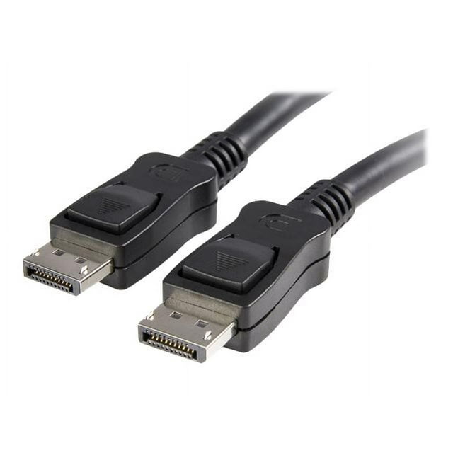 StarTech.com Câble DisplayPort - 1 Pieds - avec Loquets - Câble DP Court - Câble DisplayPort 4K vers DisplayPort - Câble DisplayPort 1.2 (DISPLPORT1L) - Câble DisplayPort - DisplayPort (m) vers DisplayPort (m) - 1 Pieds - Verrouillé, Moulé - Noir - pour P/N: CDP2DP14B, DVI2DP2, MST14DP123DP, SV11K, SV4DPU, SPU32K, SPU32DP431DPU, SPU42DP431DPU, SPU43K