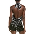 thumbnail image 2 of Natori womens  Chibana Getaway Halter Top, S/M, Black, 2 of 3