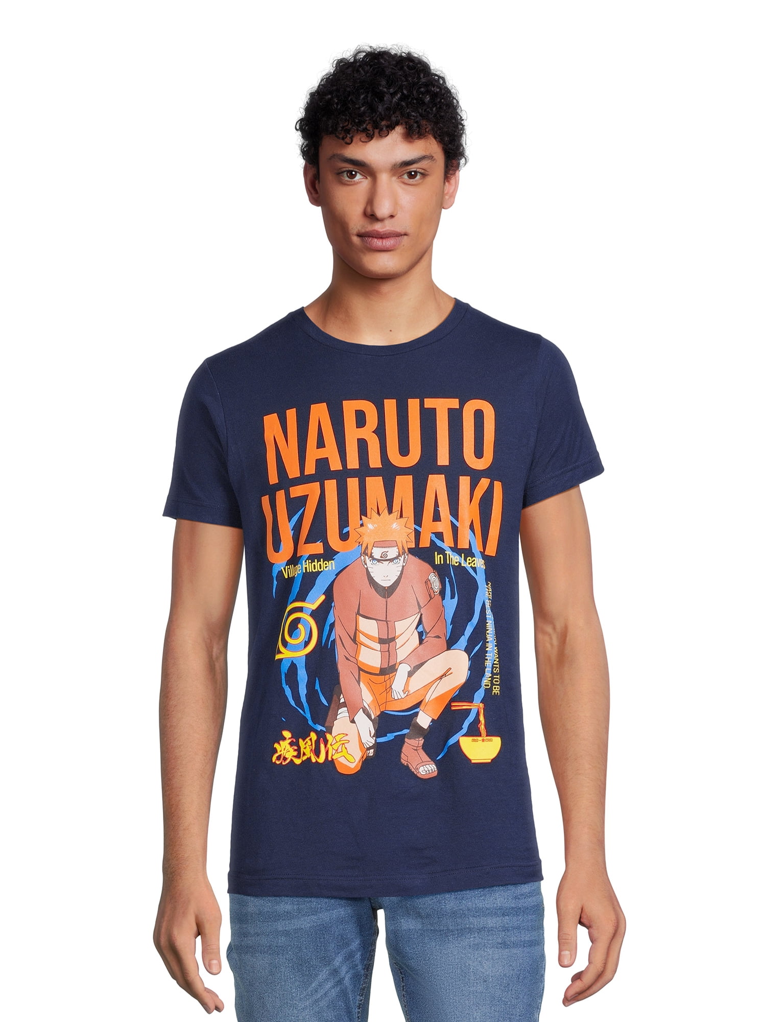 Naruto Men's and Big Men's Graphic Tee Shirt, 2-Pack, S-3XL