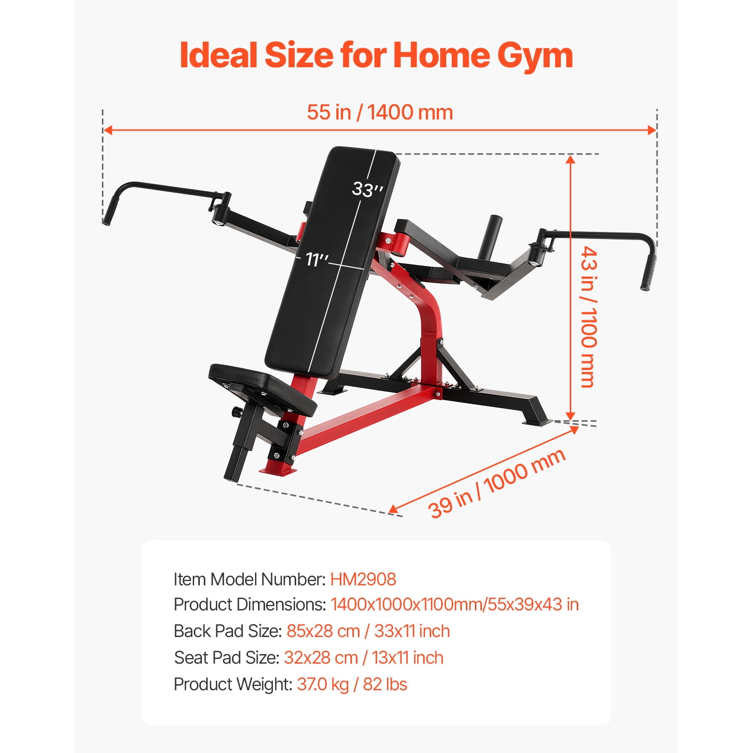 KFFKFF Angled Chest Press and Back Fly Apparatus, 450 LBS Capacity Chest Gear, Modifiable Workout Chest Seat Kit, Domestic Exercise Equipment for Upper Body Power Conditioning Machine