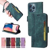 Dteck Luxury Leather Wallet Case Compatible with iPhone 11 Pro 6.1 inch with Shockproof Kickstand Card/Cash Slot Magnetic Case for iPhone 11 Pro,Green