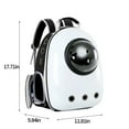 thumbnail image 3 of Pets Home Decor ZKCCNUK Puppy Supplies Dog Backpack Large Bubble Astronaut Space Breathable Capsule Transport For Puppy Transparent Bag With Window Clearance, 3 of 6