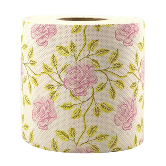 1 rollo de papel higiénico, rollo de papel impreso, servilleta decorativa con impresión divertida, pañuelos de baño
