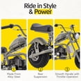 thumbnail image 5 of 49cc Mini Bike Gas Powered 4-Stroke Off Road Dirt Bike for Teens, Mini Bike Gas Power with Pull Start & Disc Brake,Max Speed up to 20 MPH,Grey, 5 of 7