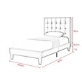 thumbnail image 7 of Blake Beds Blush Velvet Twin Button Tufted, 7 of 7
