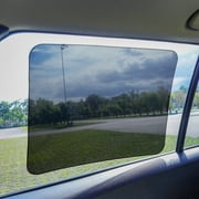 Auto Drive Universal Fit Side Window Repeat Using Black PVC Static Cling Sun Shade 1 Pack, 12 x 16
