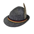 thumbnail image 5 of Top Hat Oktoberfest Fedora Retro Bavarian Style Unisex Cap with Feather And Rope Decor Holiday 1920s Themed Parties Cosplay Events Hat, 5 of 8