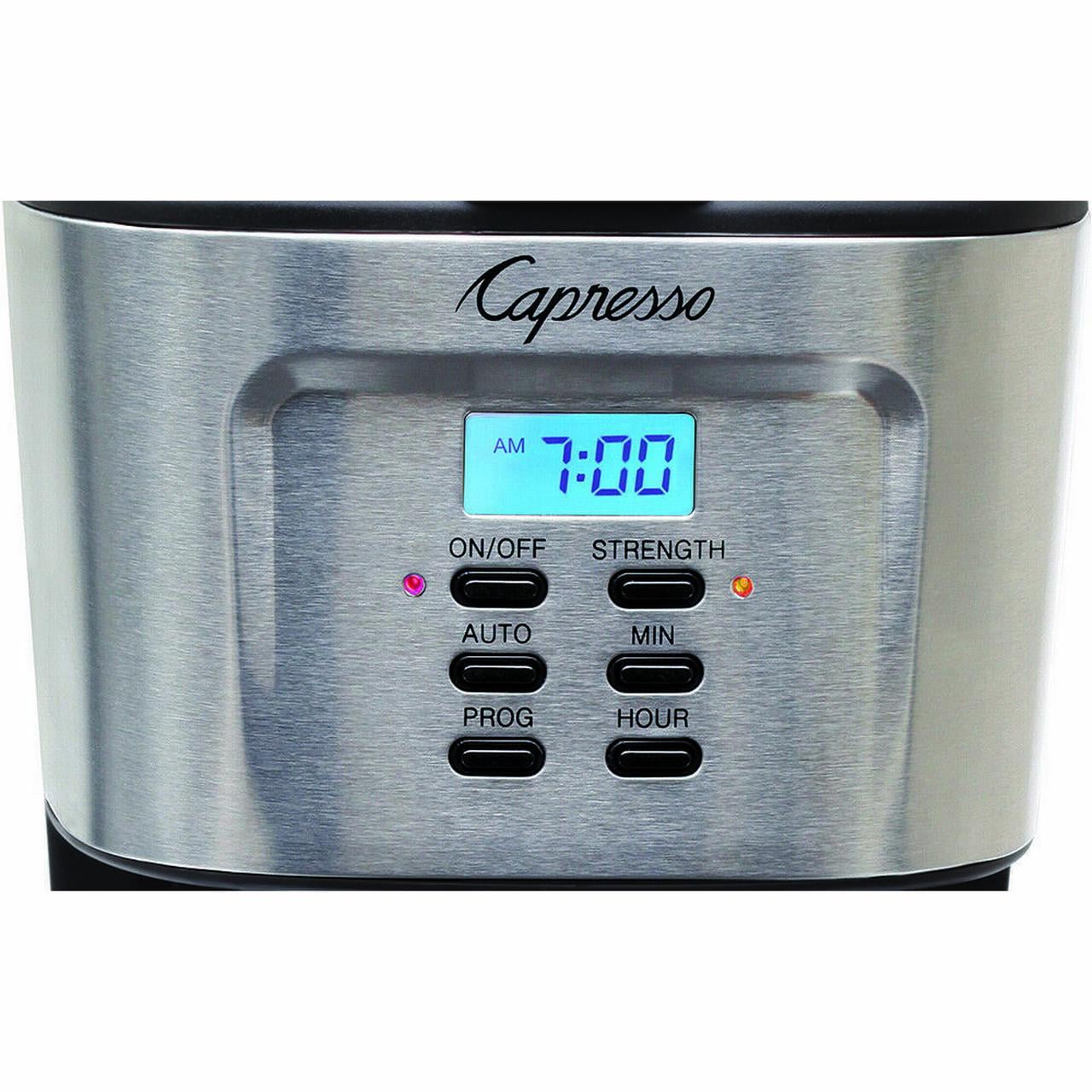 Capresso 12-Cup Programmable Coffee Maker, Stainless Steel