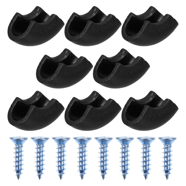 ADDHAT 2Jgo Protectores Para Patas De En Forma De U Color Negro Para Muebles Con Base Resistente