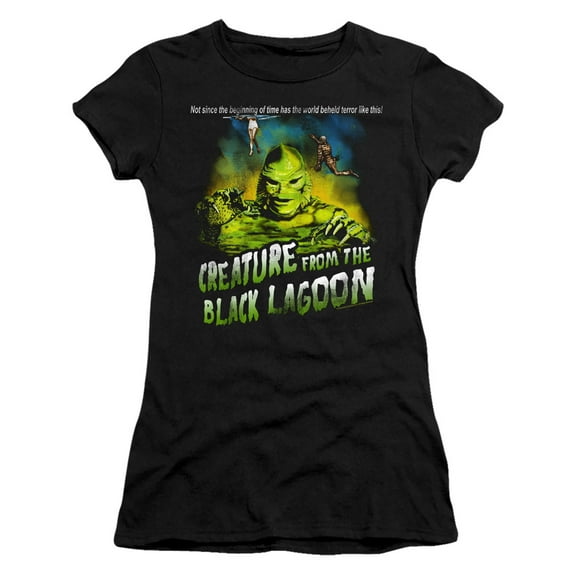 Universal Monsters Not Since The Beginning S/S Junior Women's T-Shirt Sheer Black