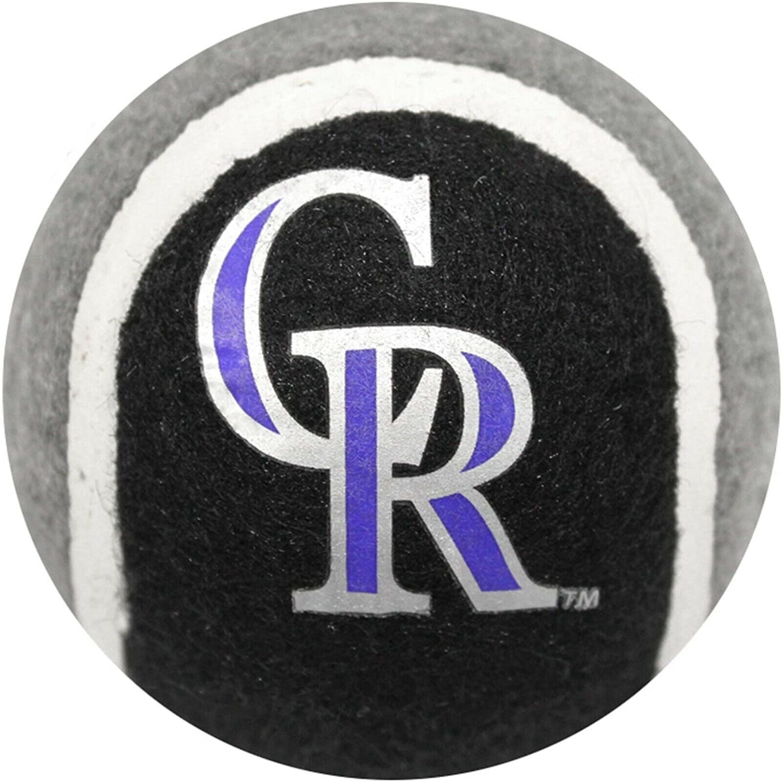 Pets First MLB Colorado Rockies 2PC TENNIS BALL TOYS for your Sporty Pets - Dogs / Cats