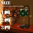 thumbnail image 2 of Candle Warmer Lamp with Timer Dimmer Damask Floral Gold Dark Green Ornamental Candle Lamp Warmer for Jar Candle with 4 Bulbs Gifts for Women Mothers Day Gift House Warming Gifts, 2 of 8