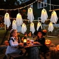 thumbnail image 7 of Clearance Hotyverty 10 Pack Halloween String Lights, Light Up Ghost Decoration with Remote Control String Lights,Halloweens Party Decoration Indoor Porches Yards Gardens Lawn, 7 of 7