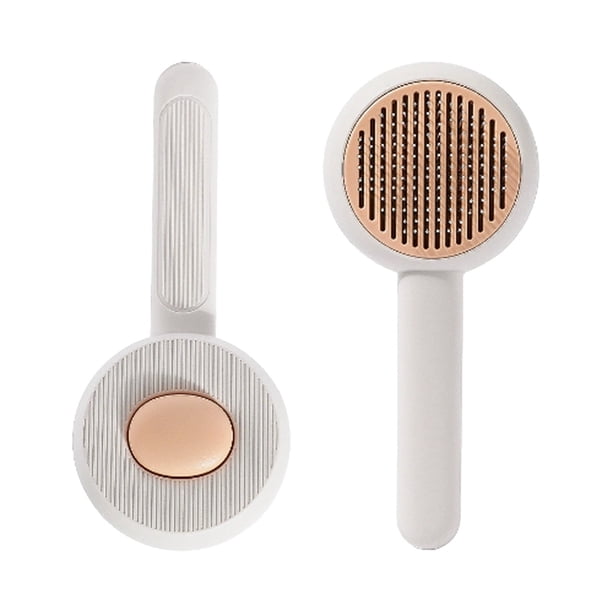 Peine de Acero Inoxidable para Gatos Cepillo de Pelo Flotante con Masaje Depilatorio con un Click Peine de Pelo Flotante para Perros Peine de Pelo Flotante para Mascotas