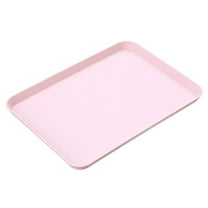 Tswift Plastic Serving Tray Fast Food Tray Rectangular Serving Trays Serving Tray for Indoor Plastic Fast Food Tray Reusable Tray for Veggie, Snack, Fruit, Cookies, Desserts on Sale